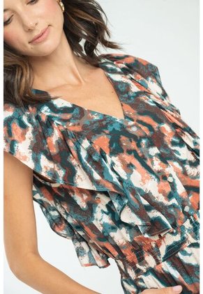 Enterizo Largo Saretha Verde Ragged Pf11530125