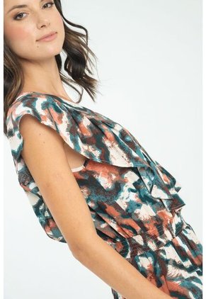 Enterizo Largo Saretha Verde Ragged Pf11530125