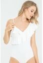 Body Asimetrico Bolero Blanco Ragged Pf13100032 de Ragged