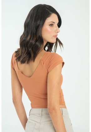 Top V Manga Corta Rosa Ragged Pf13120816