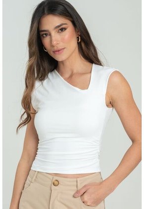 Top Bruselas Blanco Ragged Pf13120750