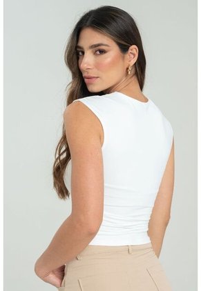 Top Bruselas Blanco Ragged Pf13120750