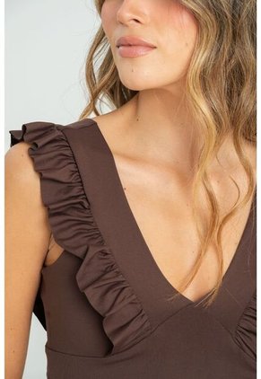 Crop Top Hattie Café Ragged Pf13120820