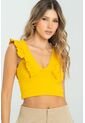 Crop Top Hattie Amarillo Ragged Pf13120820 de Ragged