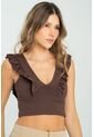 Crop Top Hattie Café Ragged Pf13120820 de Ragged