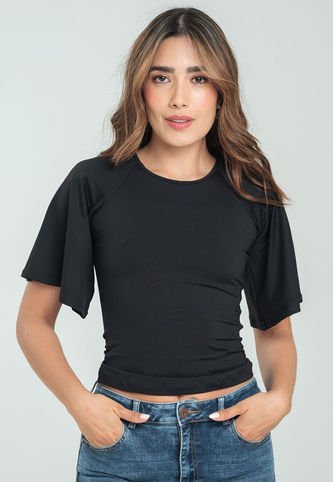 Top Spritely Negro Ragged Pf13120761 Ragged