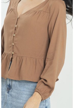 Blusa Sere Beige Ragged Pf11112983