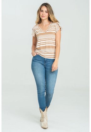 Blusa Liberty Beige Ragged Pf11121135