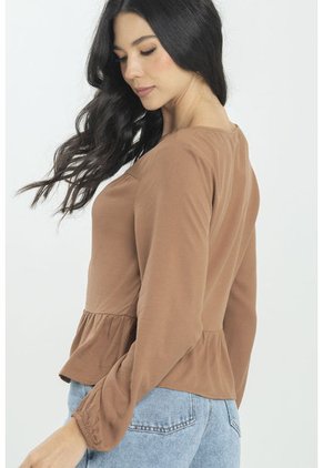 Blusa Sere Beige Ragged Pf11112983