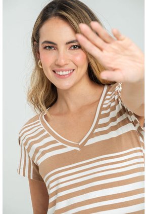 Blusa Liberty Beige Ragged Pf11121135