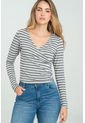 Top Cruzado Manga Larga Gris Ragged Pf11121137 de Ragged