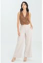 Pantalon Pretina Asimetrica Beige Ragged Pf11310869 de Ragged