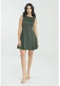 Vestido Corto Anle Verde Ragged Pf11511390 de Ragged