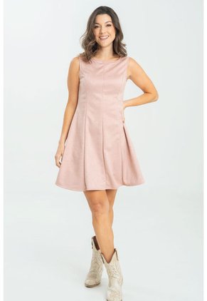 Vestido Corto Anle Rosa Ragged Pf11511390
