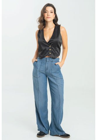 Pantalon Amalfi Azul Ragged Pf21310033 Ragged
