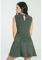 Vestido Corto Anle Verde Ragged Pf11511390 de Ragged