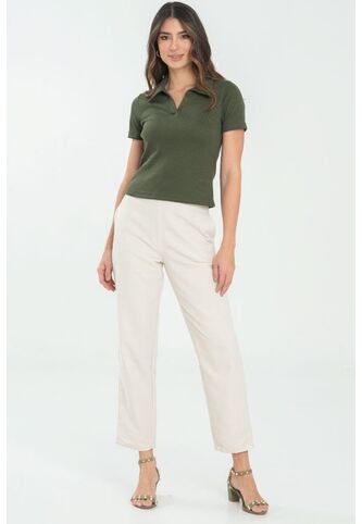 Camiseta Polo Suzie Verde Ragged Pf11121152 Ragged