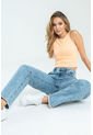 Jeans Mom Fit Cacao Azul Ragged Pf21350035 de Ragged