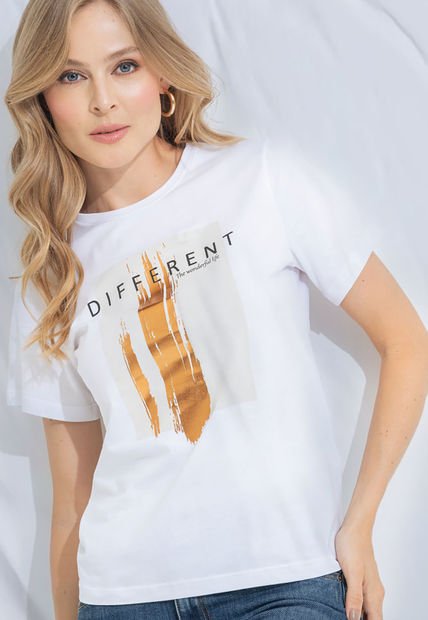 Camiseta Different Blanco Ragged Pf21120068