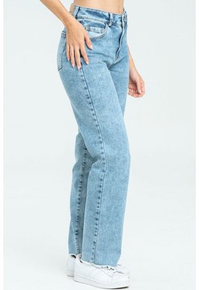 Jeans Mom Fit Cacao Azul Ragged Pf21350035