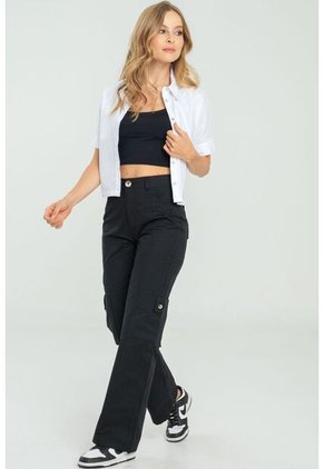 Pantalon Irina Negro Ragged Pf11310816