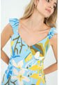 Vestido Summer Azul Ragged Pf11511349 de Ragged