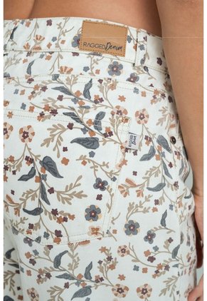 Jeans Slouchy Flora Blanco Ragged Pf21350086