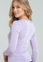 Blusa Escote Recto Violeta Ragged Pf11121119 de Ragged