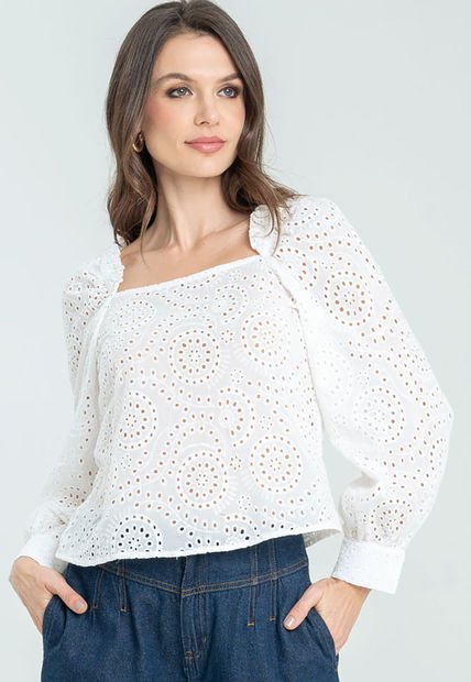 Blusa Mulata Blanco Ragged Pf11112716