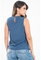 Blusa Hecenta Azul Ragged Pf31113670 de Ragged