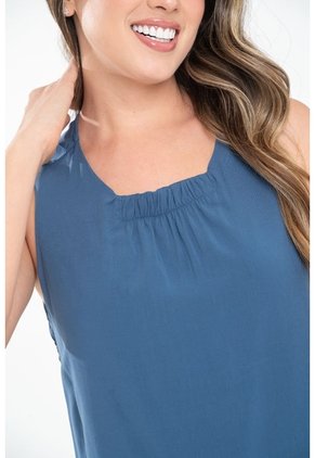 Blusa Hecenta Azul Ragged Pf31113670