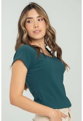 Top Rib Emilia Verde Ragged Pf11121159