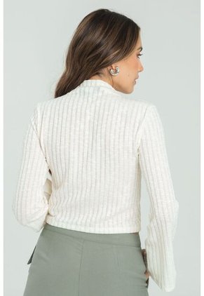 Blusa Clarissa Blanco Ragged Pf11112984