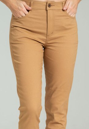 Pantalon Dril Skinny Cinco Bolsillos Beige Ragged Pf21310016