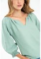 Blusa Malai 3/4 Verde Ragged Pf11112640 de Ragged