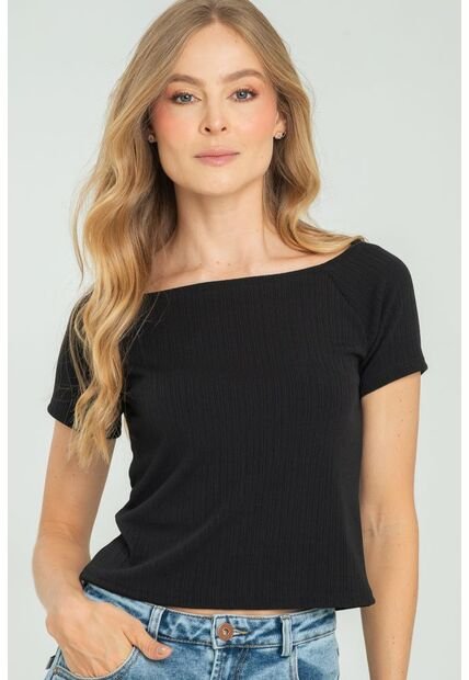 Top Sahara Negro Ragged Pf11121163