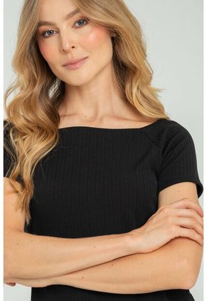 Top Sahara Negro Ragged Pf11121163