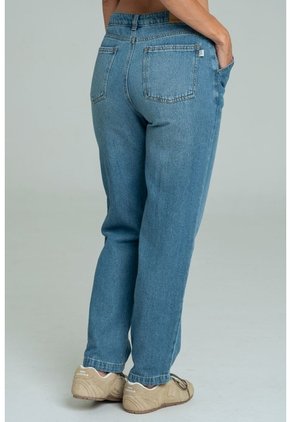 Jeans Mom Nantes Azul Ragged Pf21350077
