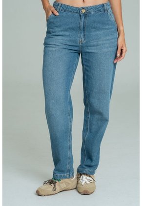 Jeans Mom Nantes Azul Ragged Pf21350077
