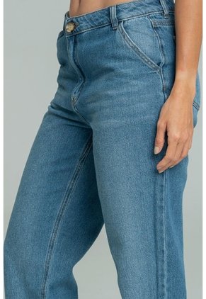 Jeans Mom Nantes Azul Ragged Pf21350077