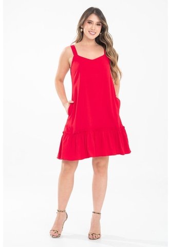 Vestido Corto Evhie Rojo Ragged Pf31511542 Ragged