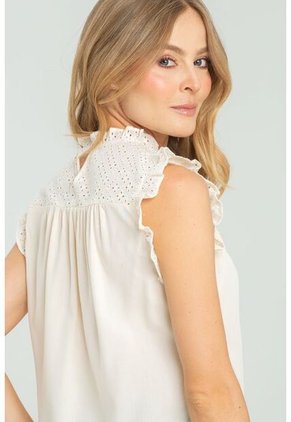 Blusa Emelie Beige Ragged Pf11113000