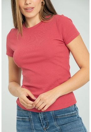 Camiseta Rib Rojo Ragged Pf11121165