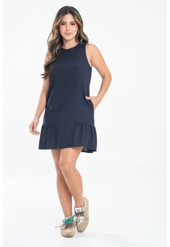 Vestido Corto Anzhio Azul Ragged Pf31511553 Ragged