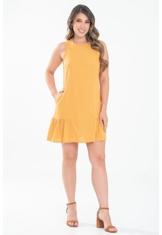Vestido Corto Anzhio Amarillo Ragged Pf31511553 Ragged