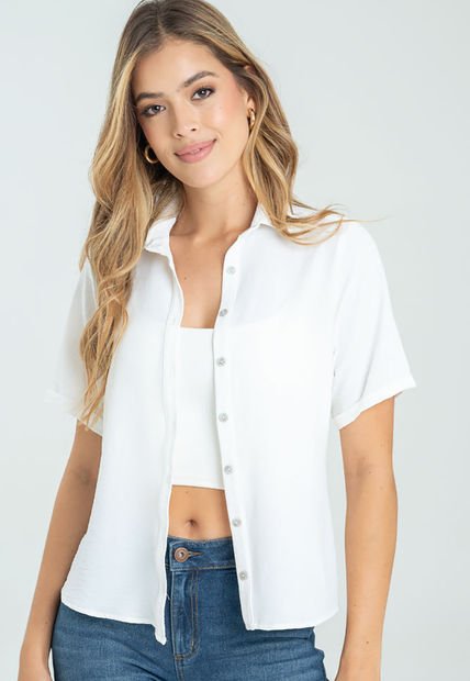 Camisa Anora Blanco Ragged Pf11112714