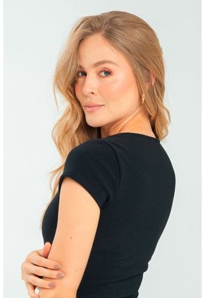 Top Emiliana Negro Ragged Pf11121166