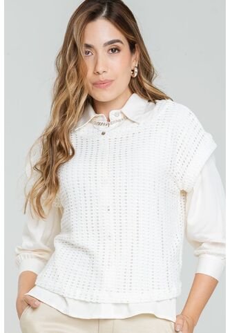 Blusa Tejida Inawly Blanco Ragged Pf11113031 Ragged