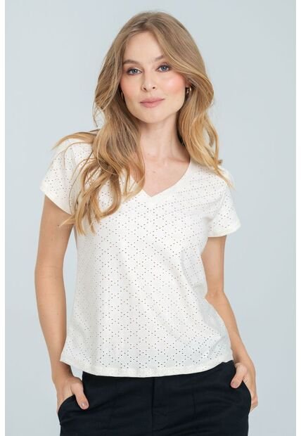 Camiseta Gold Blanco Ragged Pf11121171