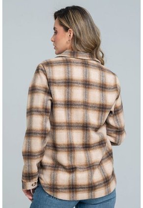 Camisa Leñadora Beige Ragged Pf11113061